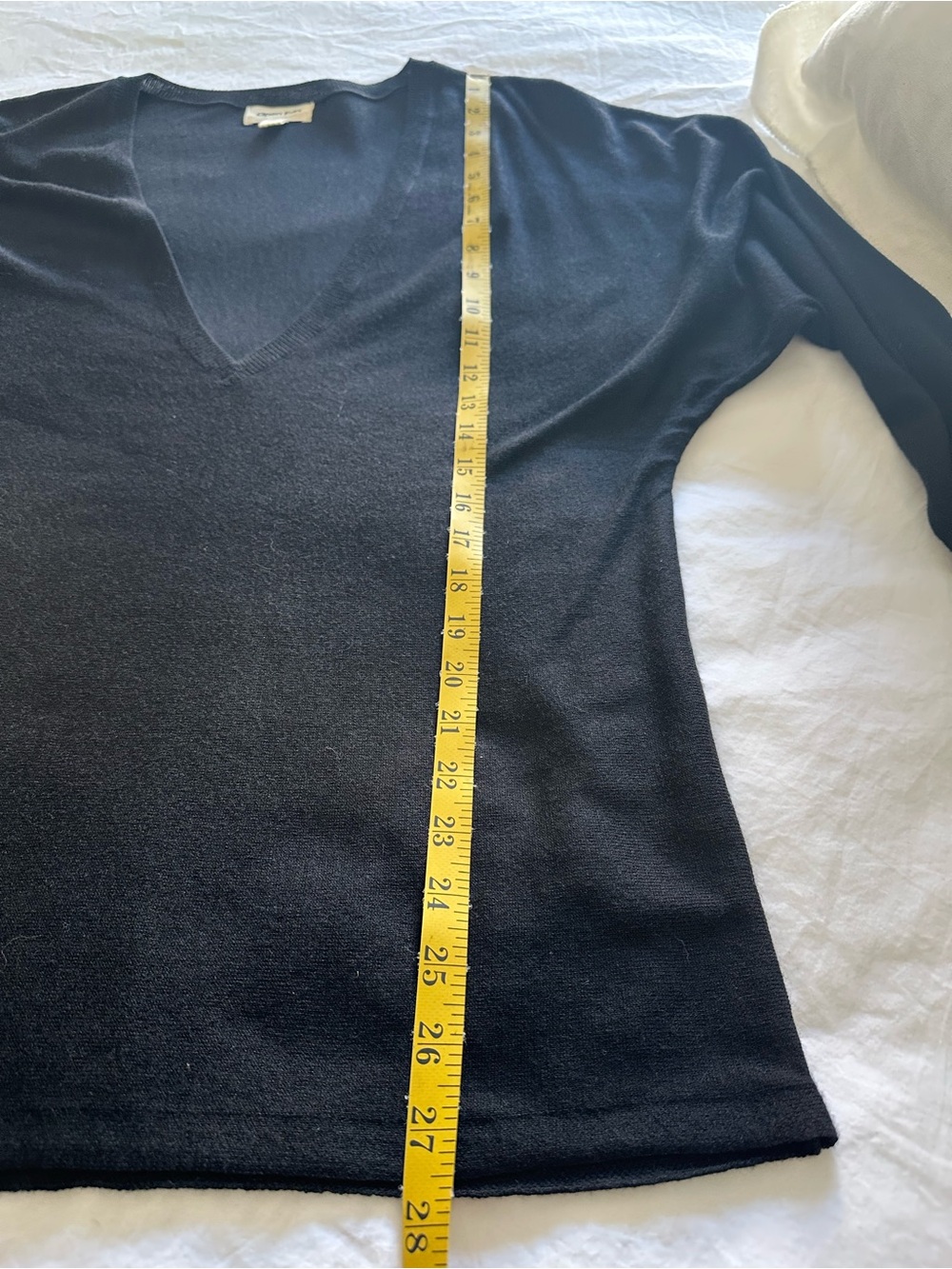 Open Edit (Nordstrom) black V-Neck Lightweight Knit Top, size large - Picture 8 of 12
